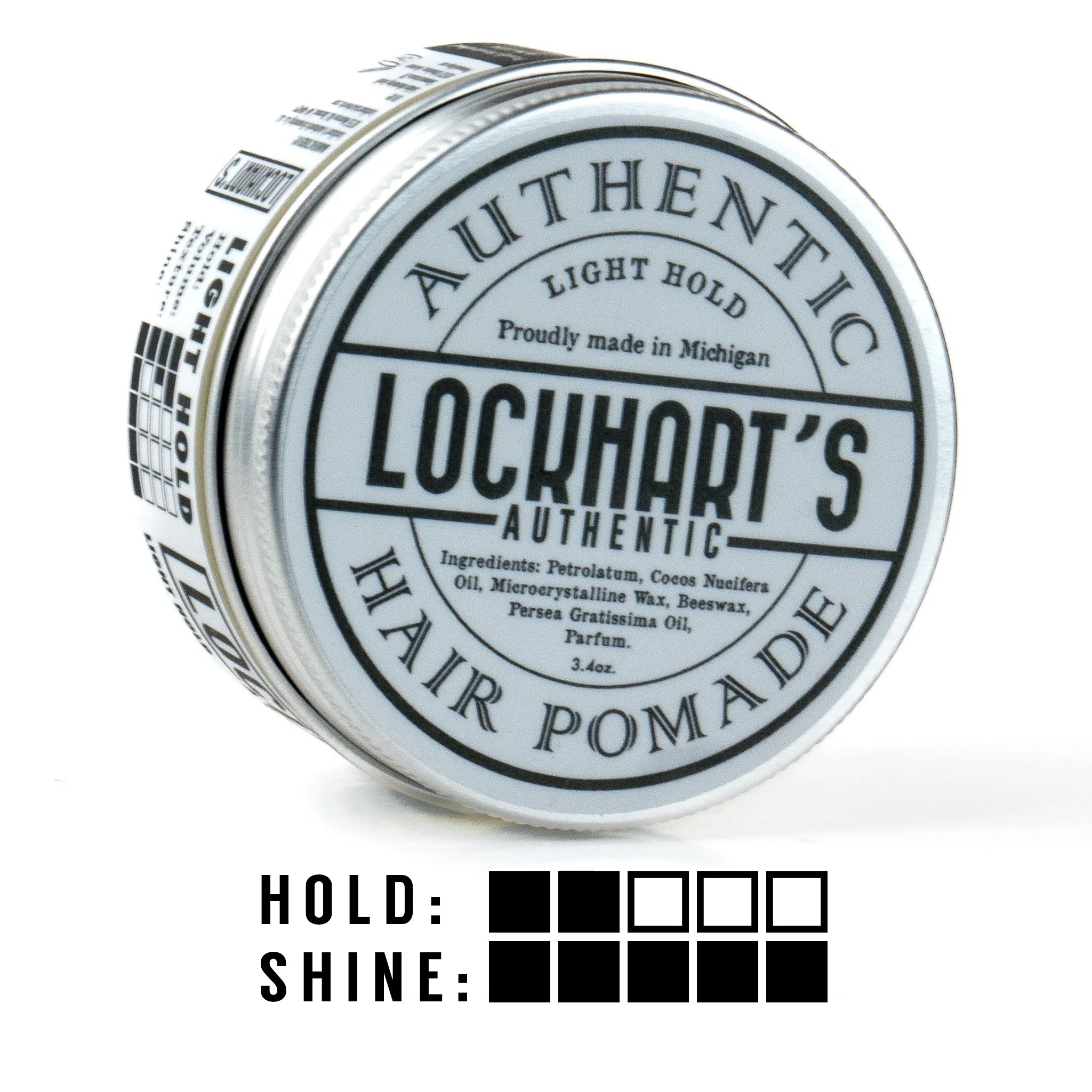 Authentic Light Hold Pomade - Oil-Based | Lockhart's Classic
