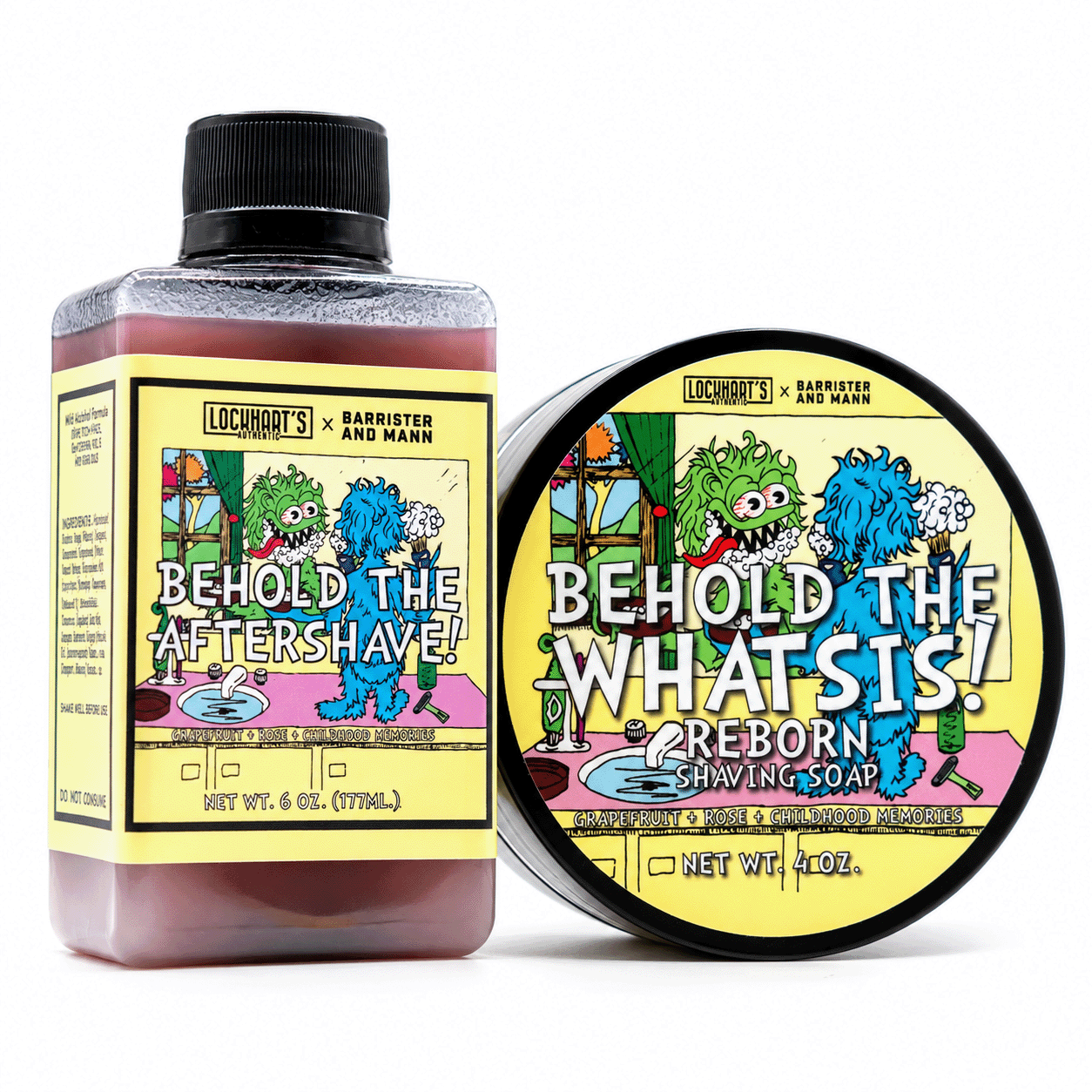Behold the Whatsis Reborn Shave Soap + Aftershave | Lockhart's X Barrister and Mann