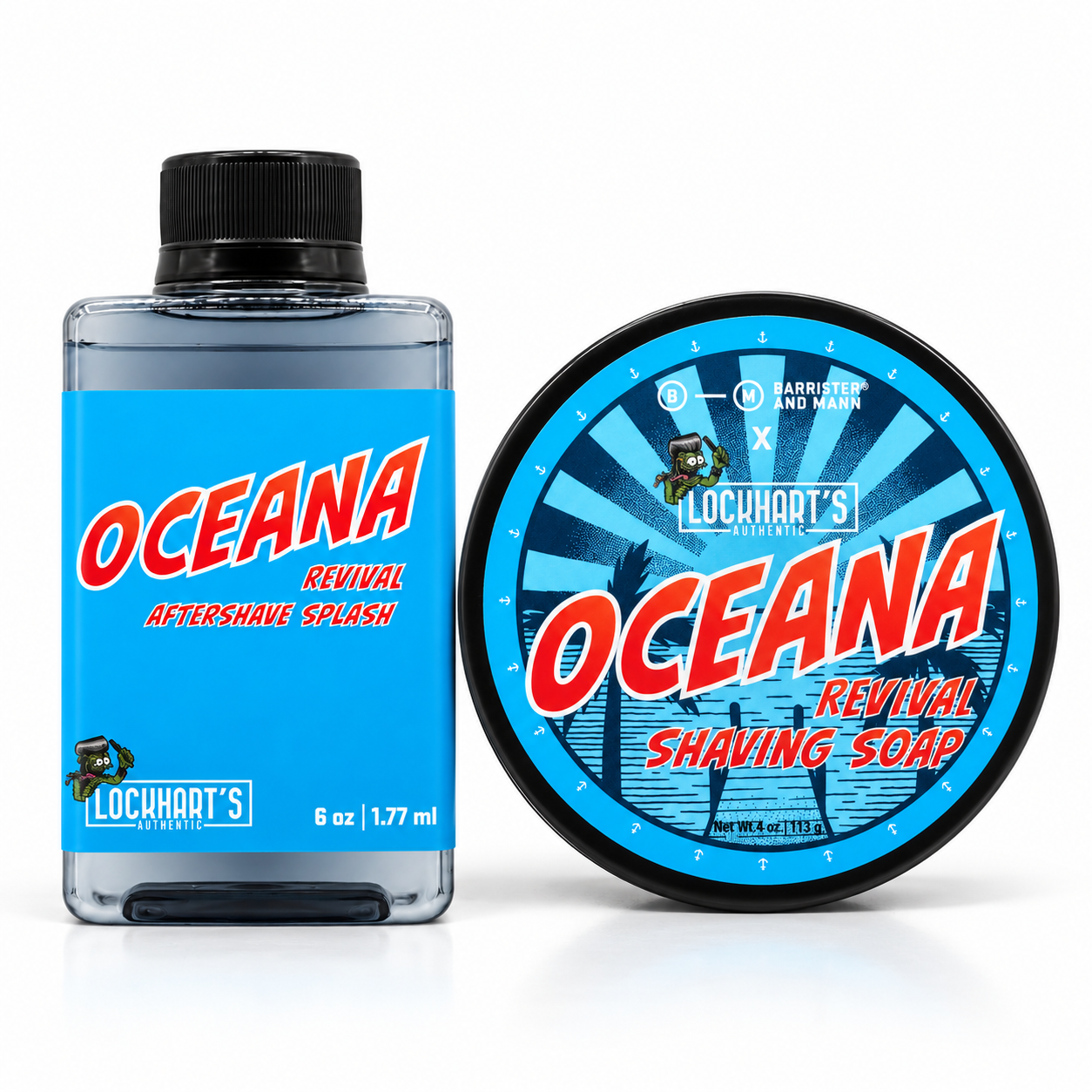 Oceana Shave Soap + Aftershave Bundle | Lockhart's X Barrister and Mann