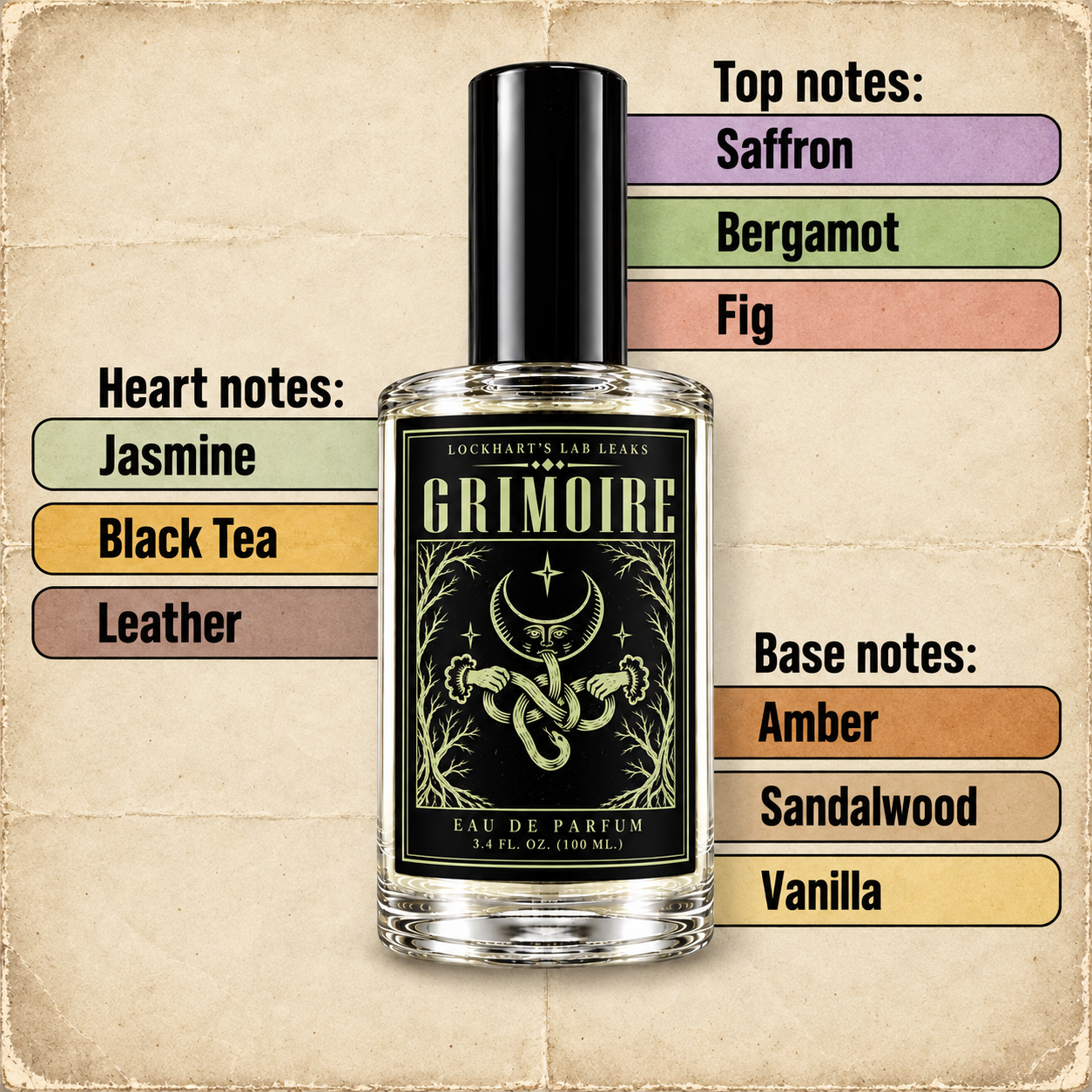 GRIMOIRE EDP Cologne - 3.4oz