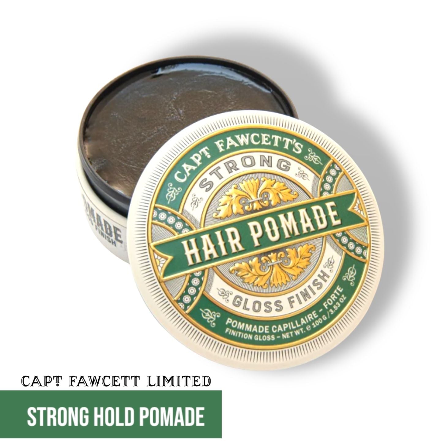 Captain Fawcett Strong Hold Pomade - Lockhart's Authentic Grooming Company, LLC