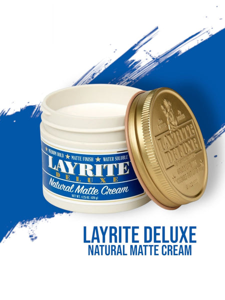 LAYRITEDELUXE Natural MatteCream120g２個 Layrite Deluxe Natural Matte Cream – Lockhart's Authentic Grooming
