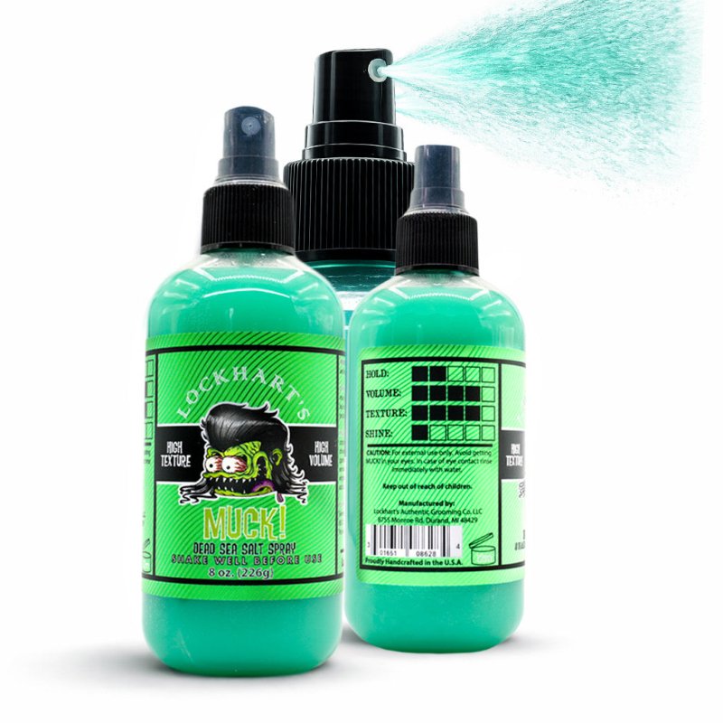 Medium Hold | MUCK! Dead Sea Salt Spray - With DHT Shield! - Lockhart's Authentic Grooming Company, LLC