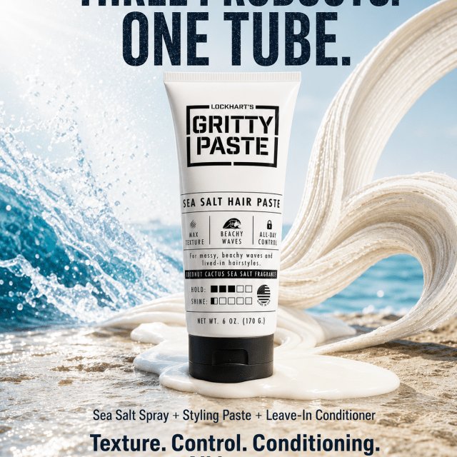 NEW! Gritty Paste - Sea Salt Texture Paste - Lockhart's Authentic Grooming Company, LLC