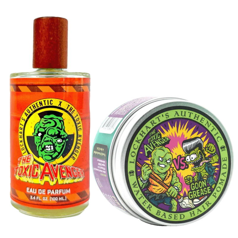 The Toxic Avenger Cologne + Goon Grease vs. The Toxic Avenger Pomade - Lockhart's Authentic Grooming Company, LLC