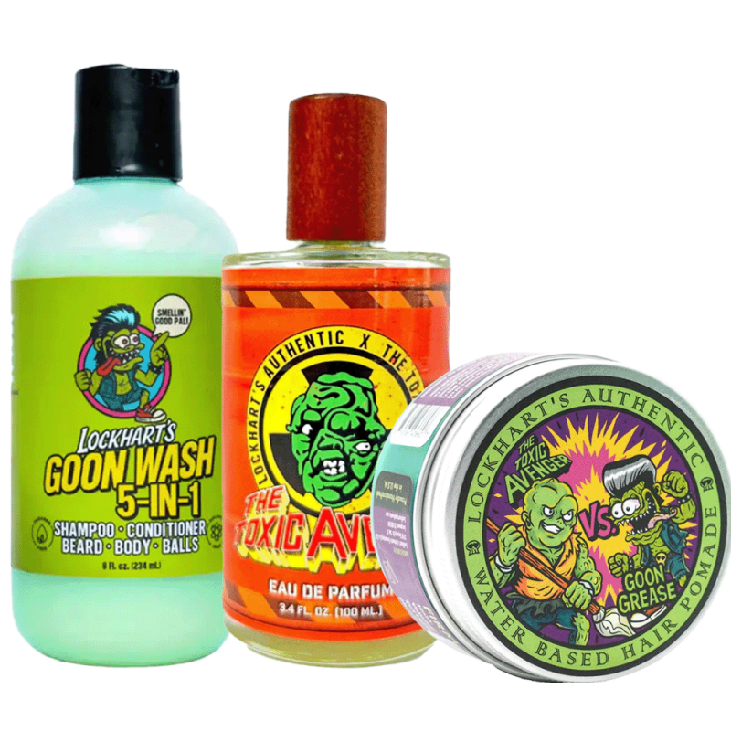 The Toxic Avenger Fragrance + Pomade + Goon Wash Bundle - Lockhart's Authentic Grooming Company, LLC