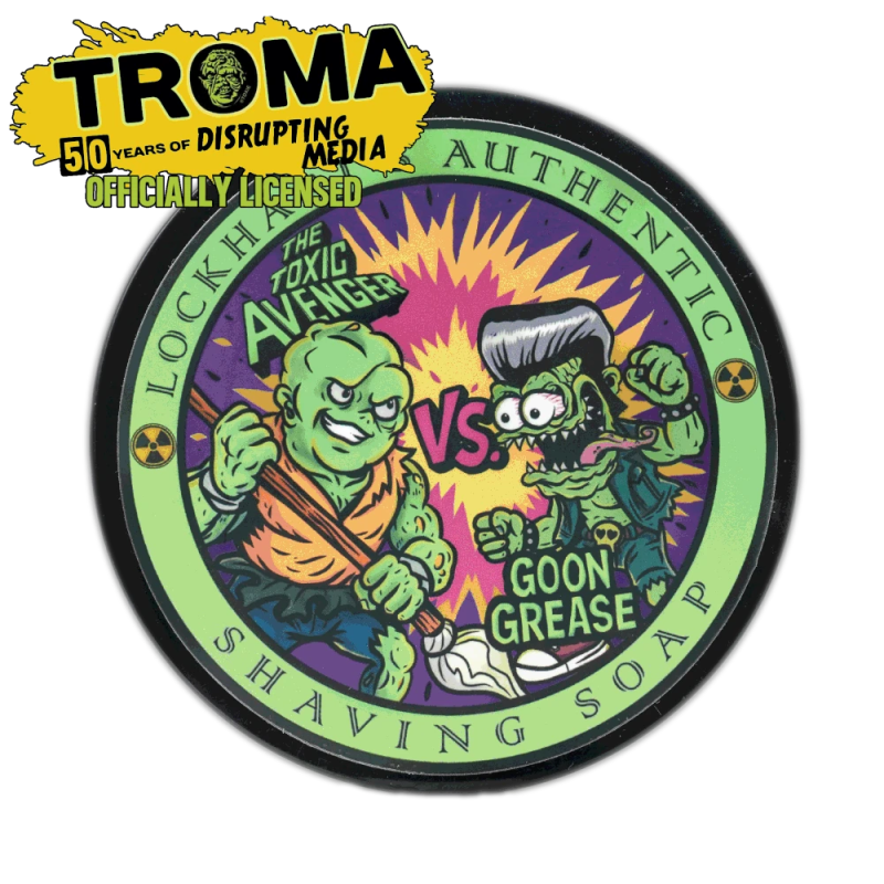 The Toxic Avenger Shave Soap - Officially Licensed - Lockhart's Authentic Grooming Company, LLC