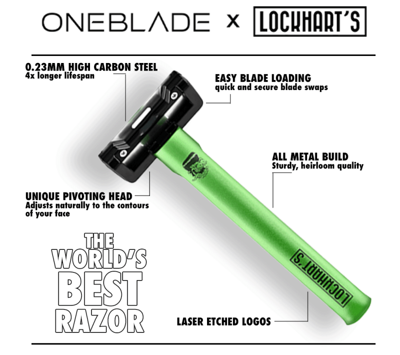 The World's Best Razor - Lockhart's X OneBlade | Premium Safety Razor ...